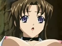 Pretty manga girl gets banged from behind